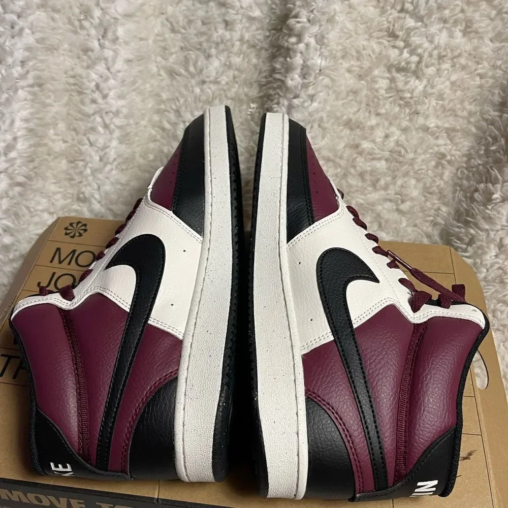 New in box Nike Court Vision Next Nature Mid Dark Beetroot Size 10.